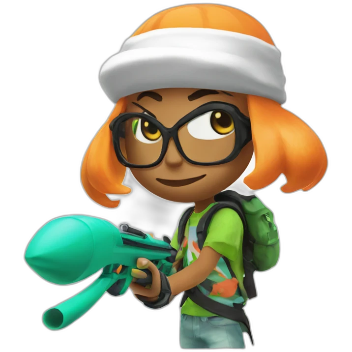 Inkling Splatoon emoji