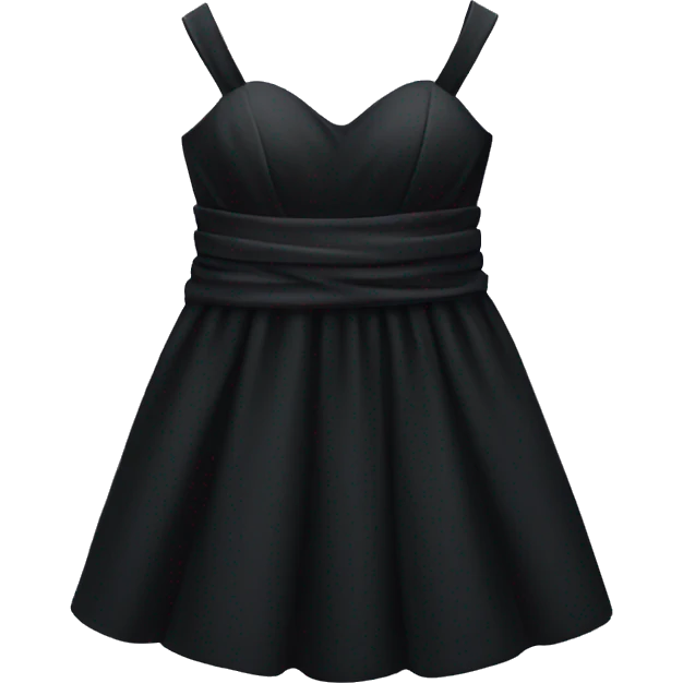 fancy black dress emoji