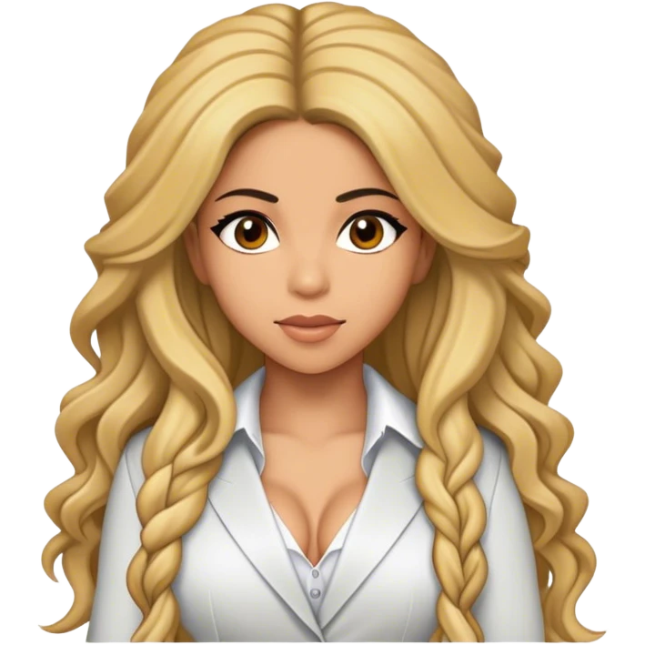 Cinematic Realistic portrait of Shakira, shown as a dynamic pop icon with expressive features and detailed modern attire, illuminated by vibrant, energetic lighting that highlights her global influence emoji