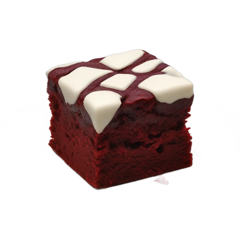 red velvet brownie emoji