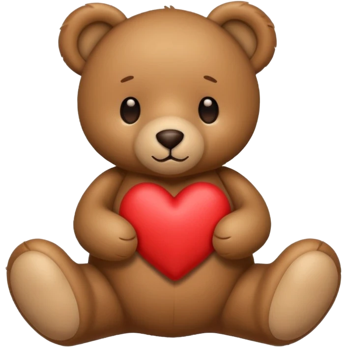 Teddy with heart emoji