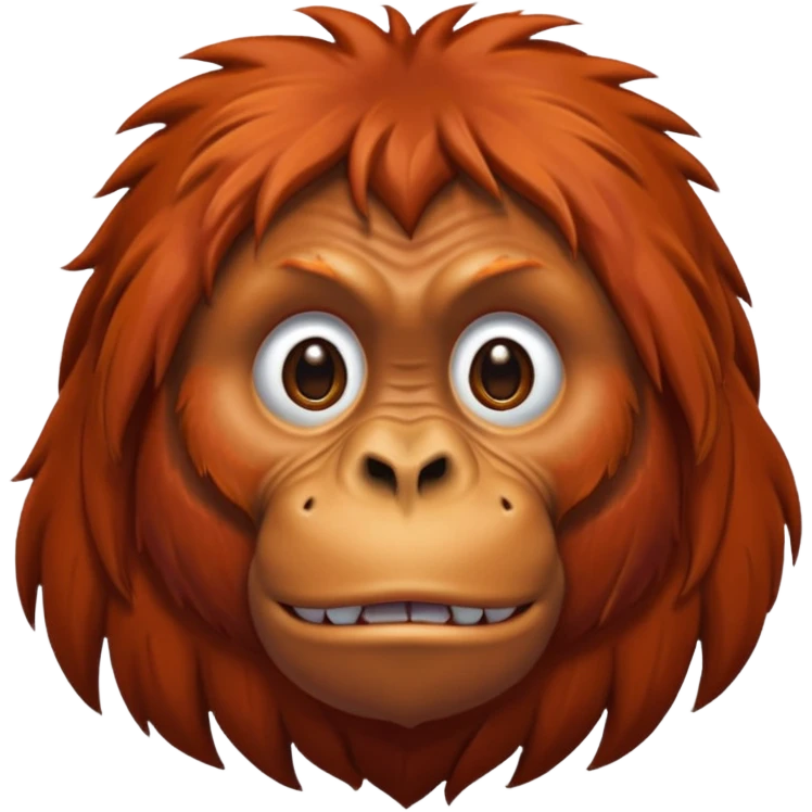 An orangutan emoji