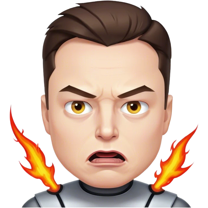 angry Elon Musk emoji