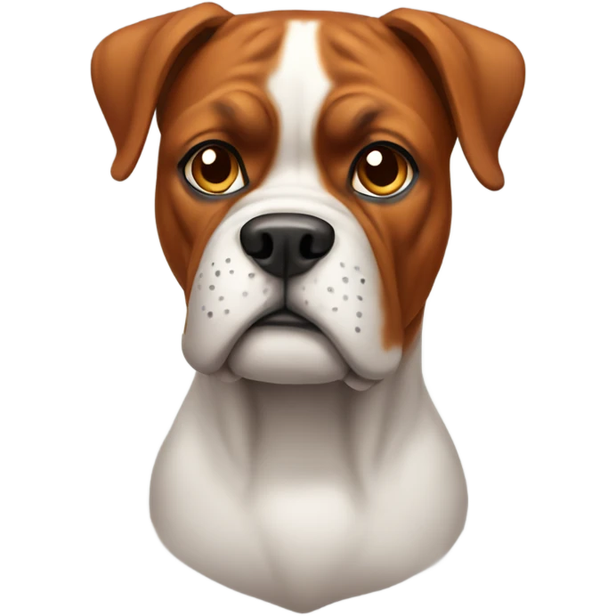 a ginger boxer dog emoji