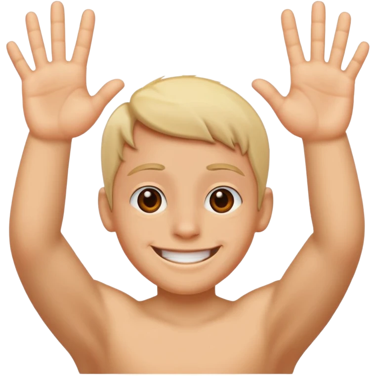 the SIX SEVEN hand things emoji
