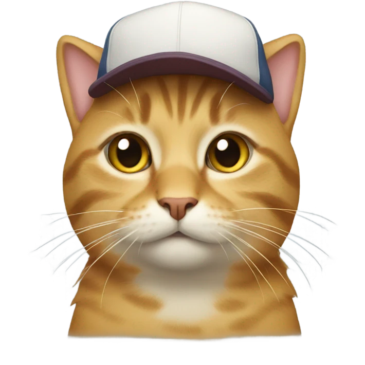 Cat wearing a cap emoji