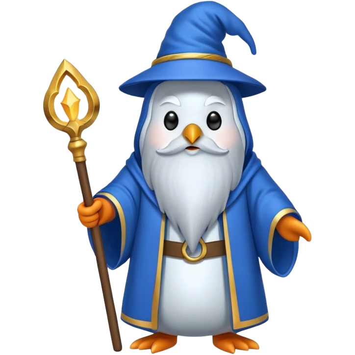 Penguin Wizard emoji