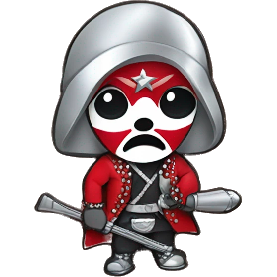 Rebels in red with silver rhinestones  emoji