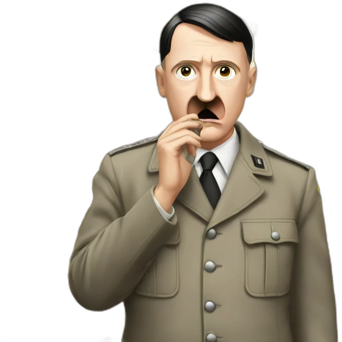 Hitler qui mange une banane emoji