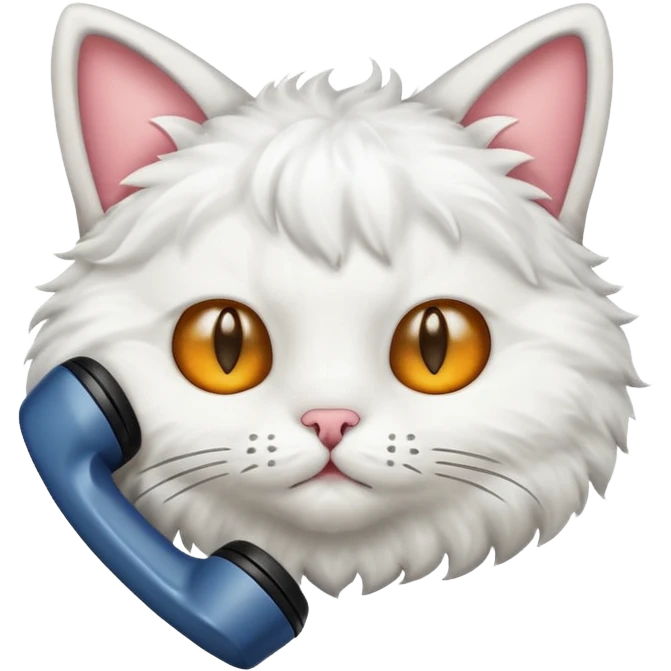 cat's ear on the phone emoji