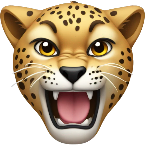 angry cheetah emoji