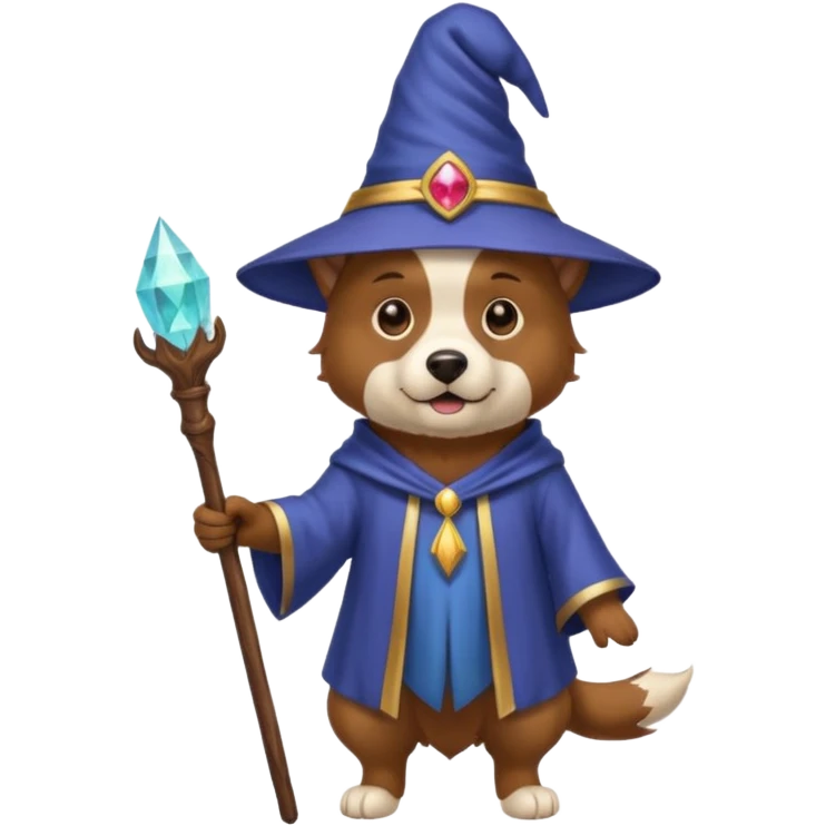 Dog wizard emoji