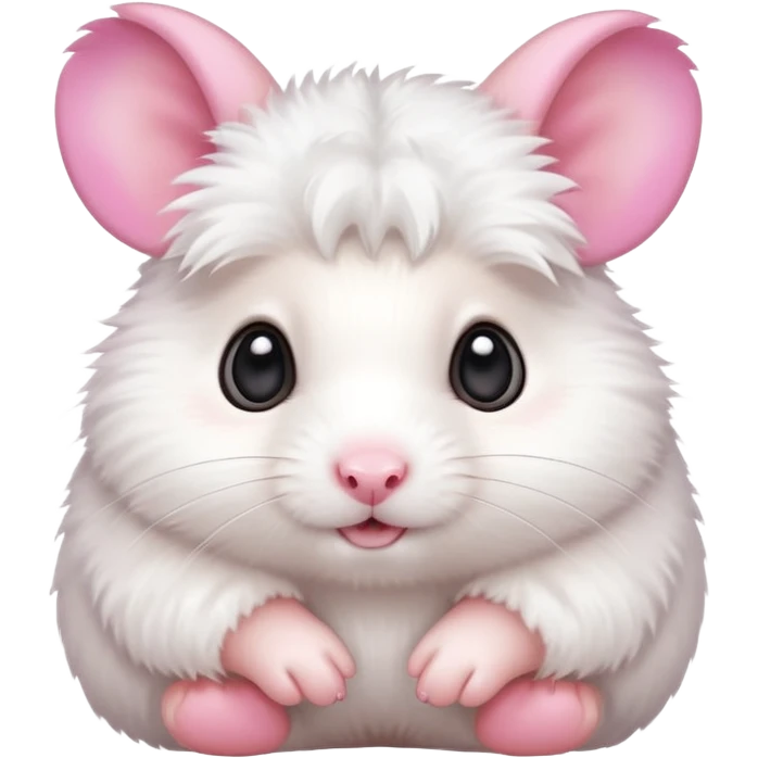 White hamster emoji emoji