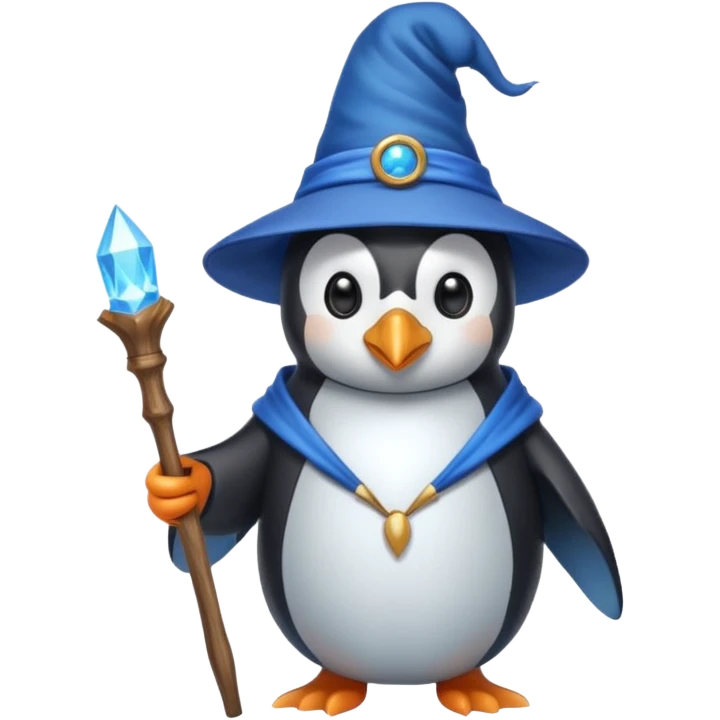 Penguin Wizard emoji