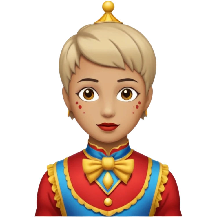short hair circus emoji
