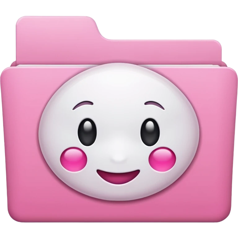 mix pink and white folder emoji