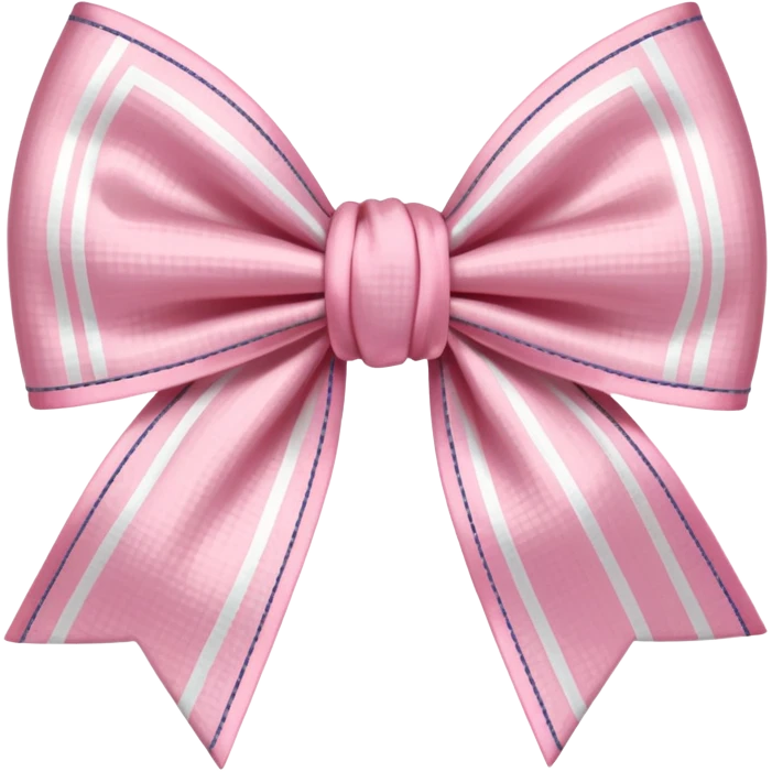 light pink vichy bow emoji