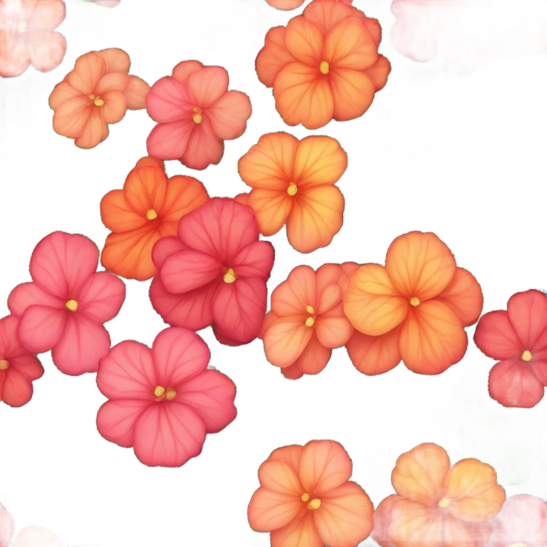 Begonias flower  emoji
