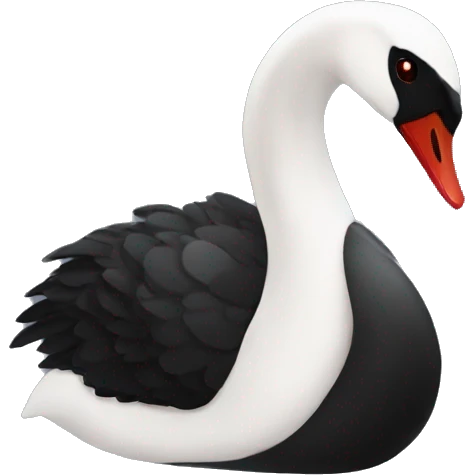 Black swan emoji