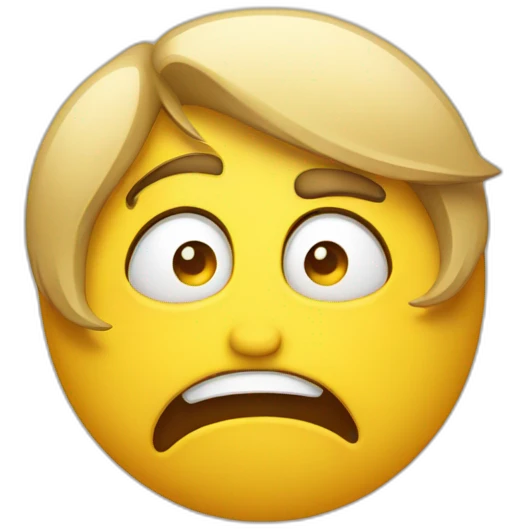 frustrated face emoji