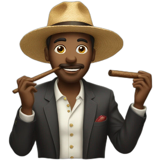 The man who eats cigars emoji