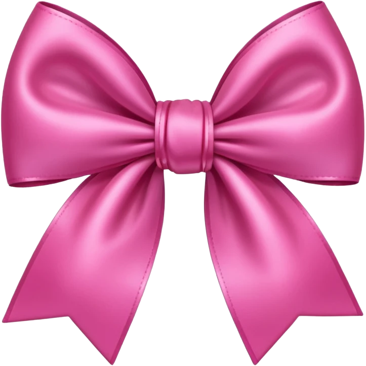 Very pink bown emoji