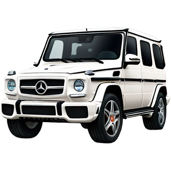 White Mercedes gwagon emoji