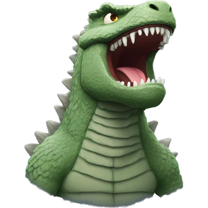 Godzilla face emoji