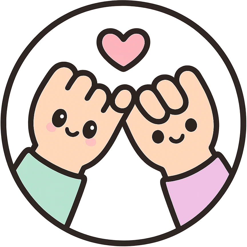 little alchemy style icon
subject: a promise
border: medium-black
shape: round, circular
background: white
style: full color fill with medium black outlining emoji