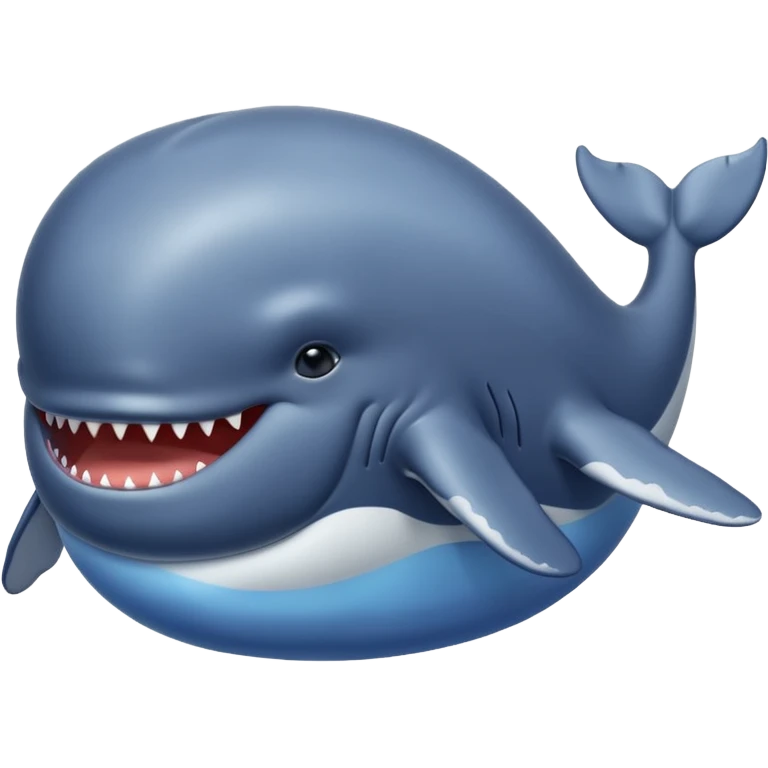 Whale that is morbidly obese  emoji