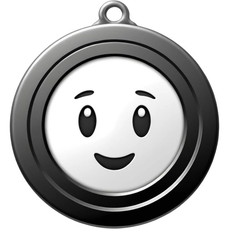 black and white medal with the inscription LUST emoji