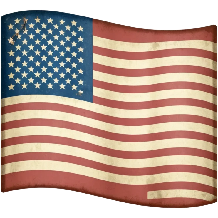 Upside down American flag emoji