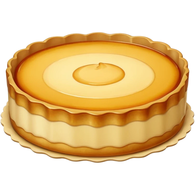 round scalloped flan emoji