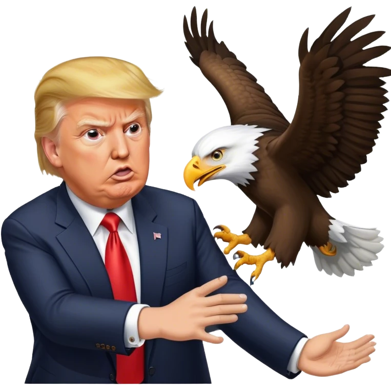Eagle Killing Donald Trump emoji