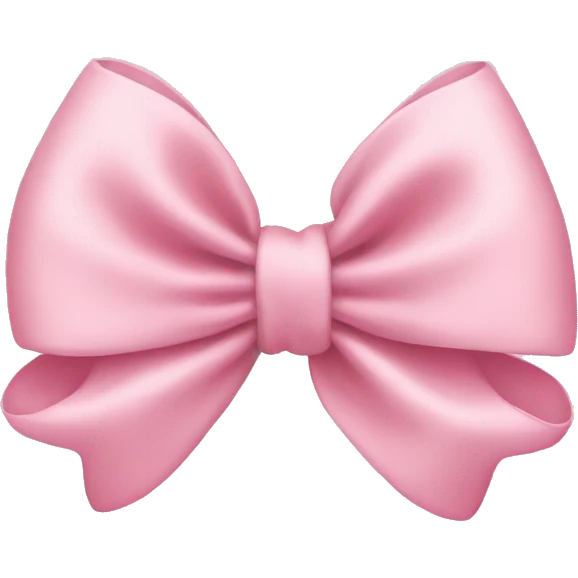 Light pink bow emoji