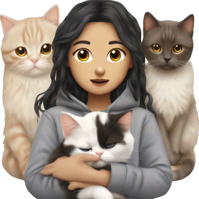 Cat with yoongi and mahsa emoji