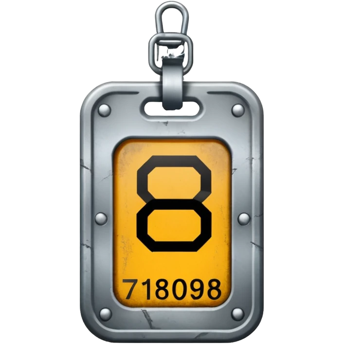 prisoner number tag emoji