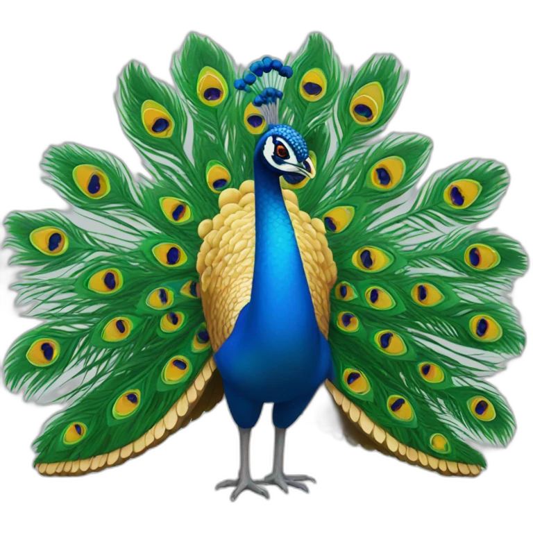peafowl emoji