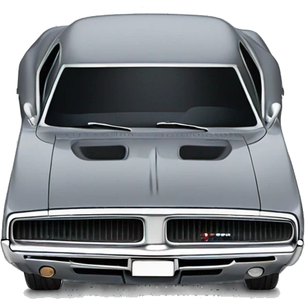 Grey dodge charger  emoji