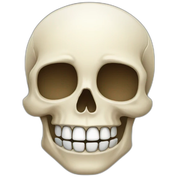 Smiling skull emoji