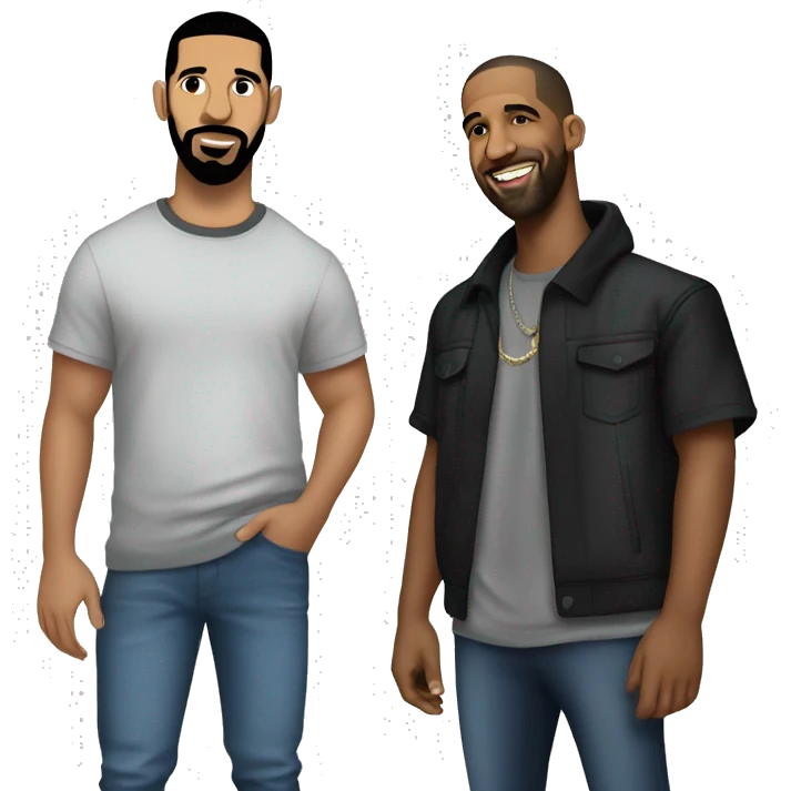 Drake and Lamar  emoji
