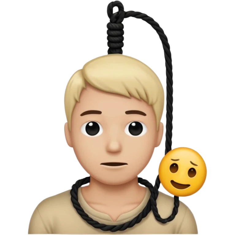 Hanging by a Noose around the neck emoji emoji