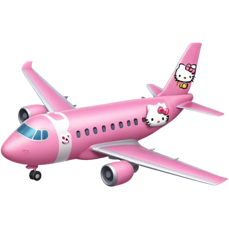 hello kitty airplane emoji