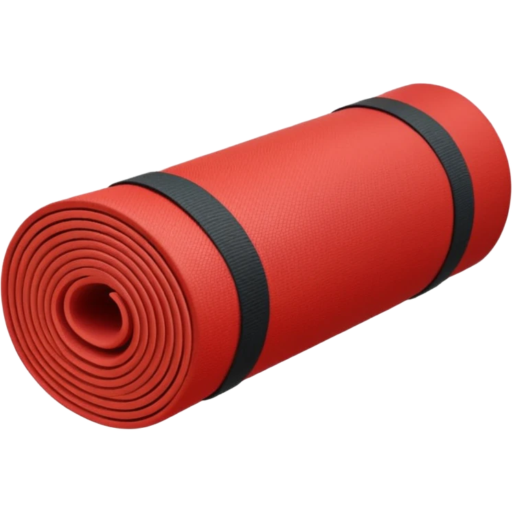 Small yoga mat red emoji
