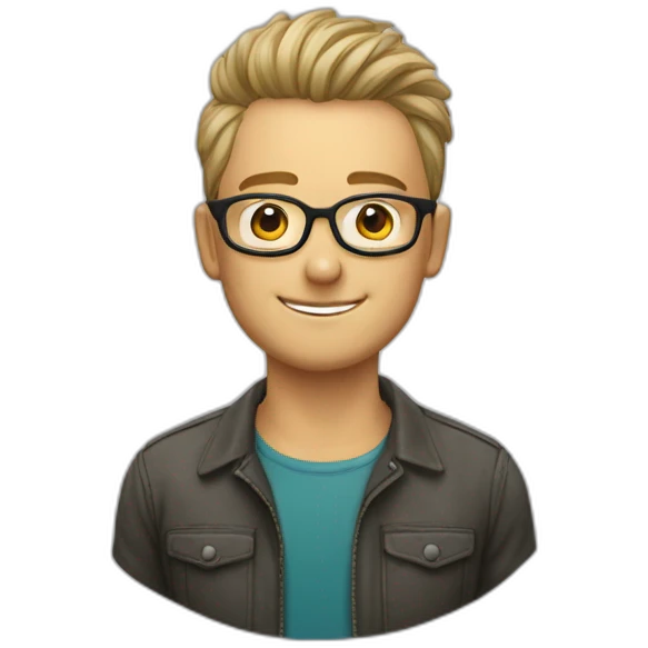 Brille , spitze frisur , björn emoji