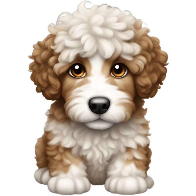 Bernadoodle puppy  emoji