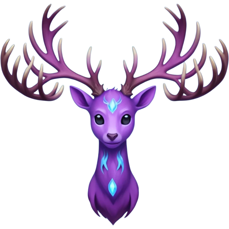 Pokemon legendary cian and purple  xerneas emoji