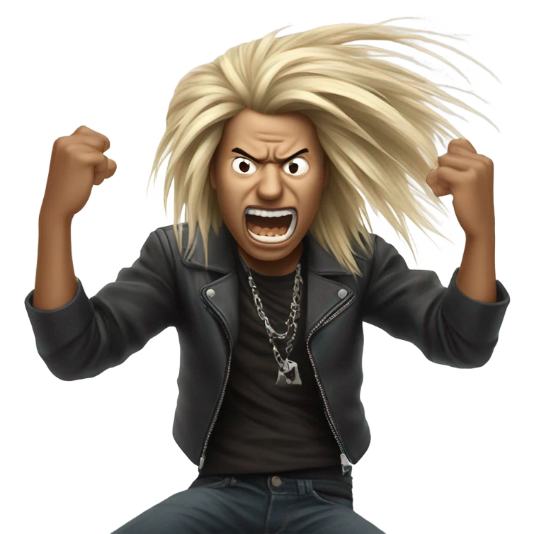 Head banger emoji