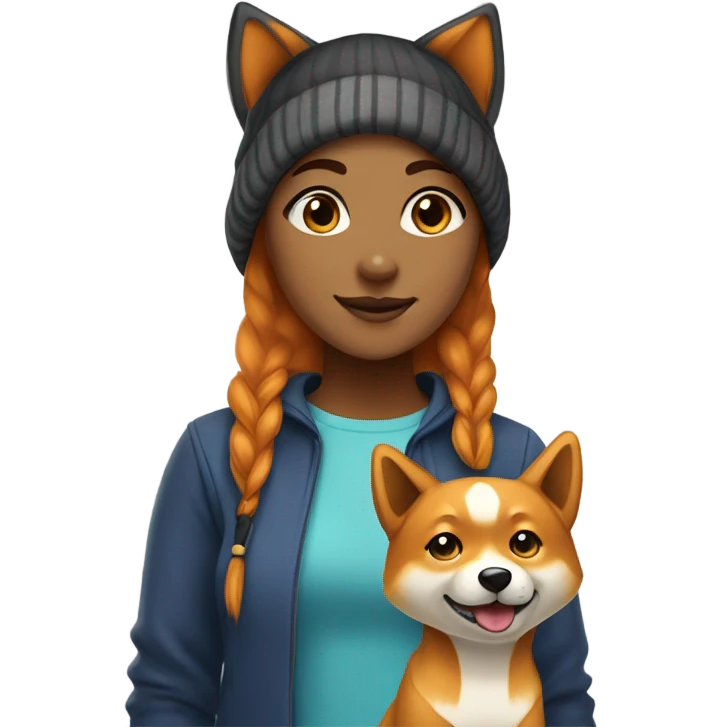 Shiba-inu girl emoji