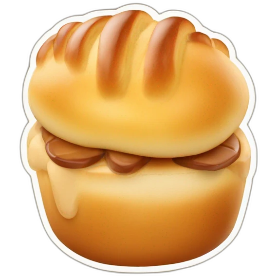 Une brioche musclé emoji